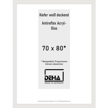 Holz-Rahmen Deha A 25 70 x 80 Kiefer weiß deckend AR-Acryl 0A25EA-031-KWDE