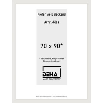Holz-Rahmen Deha A 25 70 x 90 Kiefer weiß deckend Acryl 0A25AG-032-KWDE