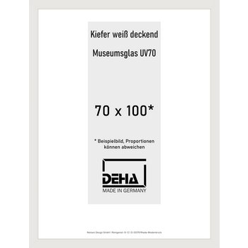 Holz-Rahmen Deha A 25 70 x 100 Kiefer weiß deckend M.UV70 0A25M6-033-KWDE
