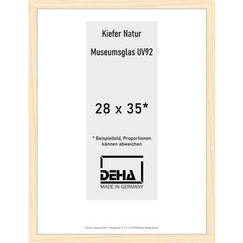 Holz-Rahmen Deha A 25 28 x 35 Kiefer Natur  M.UV92 0A25MG-009-KNUN