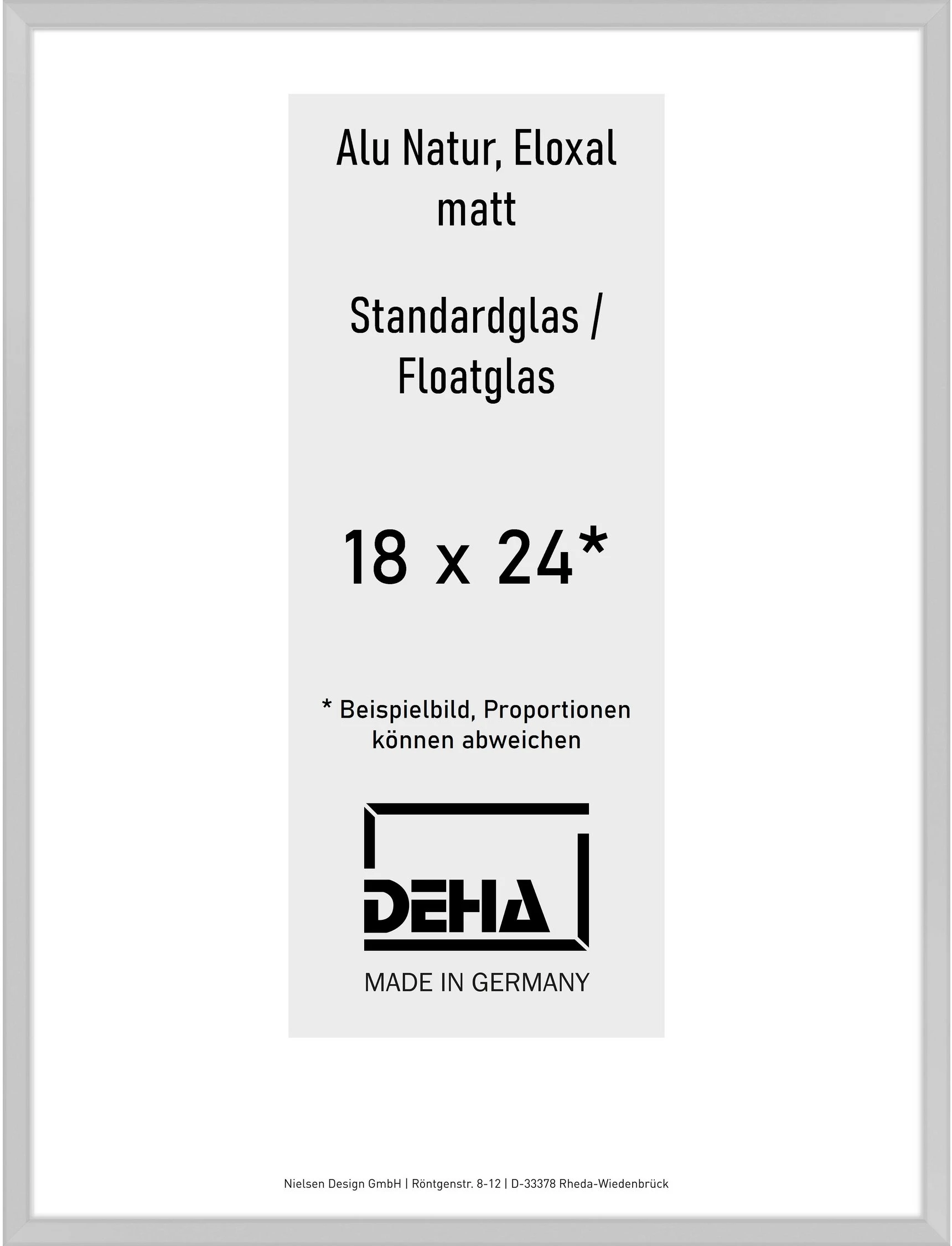 Aluminium-Rahmen Nielsen Deha Profil V 18 x 24