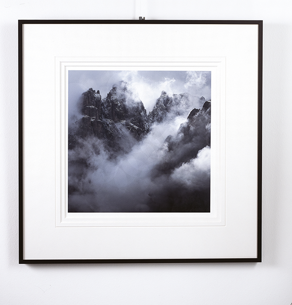Cadre photo noir avec passe-partout doubles clairs