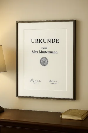 Bilderrahmen für Urkunden